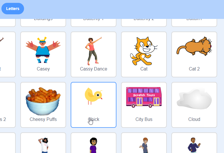 choosing the Chick character