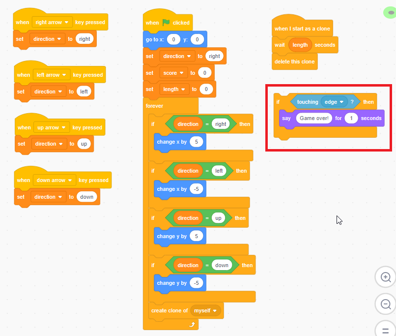 Drag & drop “say for seconds” block