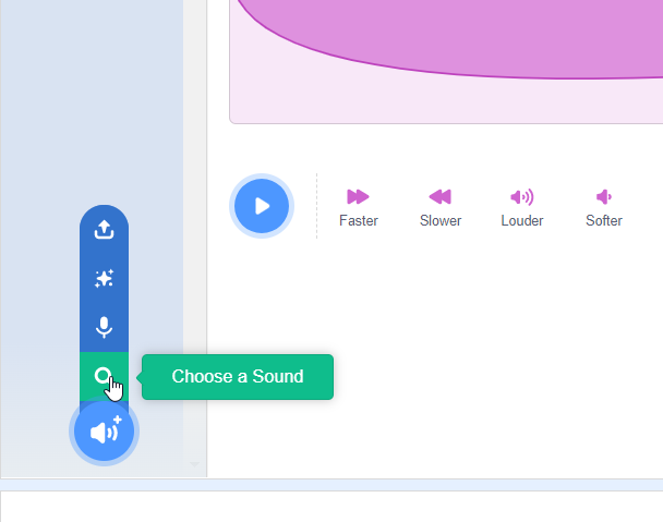 Click on the “Choose a Sound”