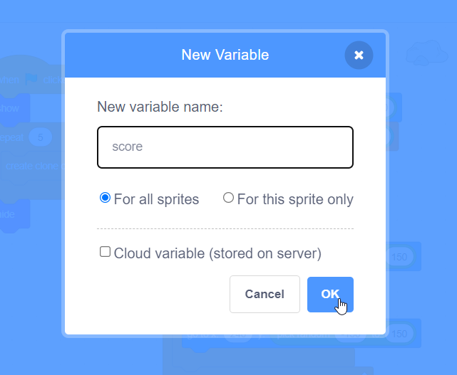 Name your variable