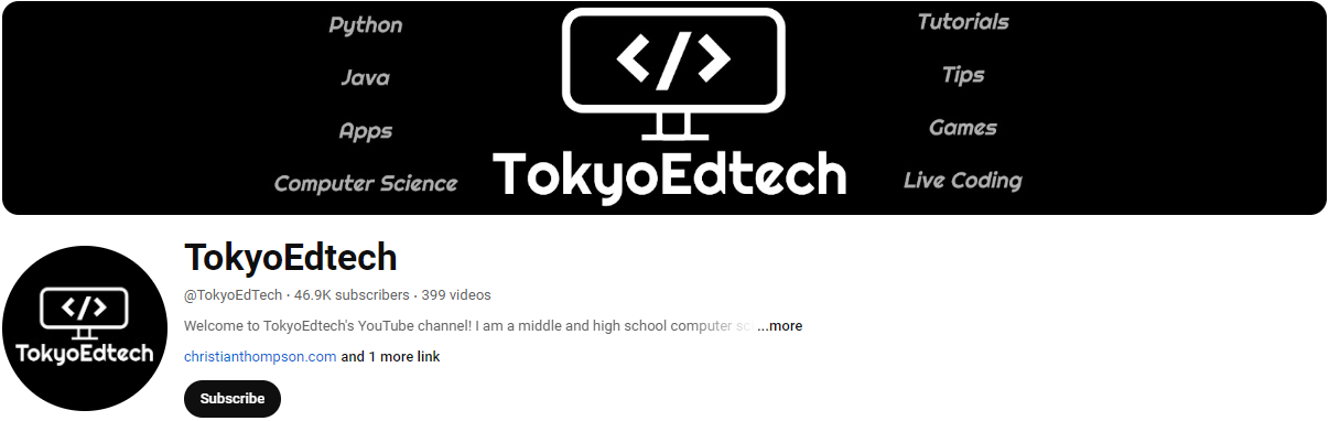 Python YouTube Channels #10- tokyoedtech