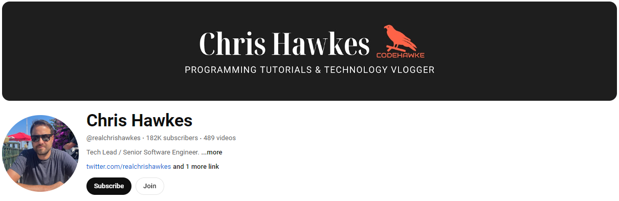 Python YouTube Channels #11 - chris hawkes