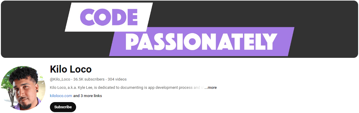 YouTube channels for app development #10 - Kilo loco