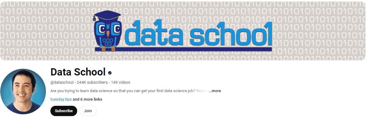 Best YouTube Channels for Learning Data Science #4- data school